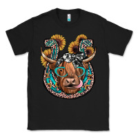 Black highland cow horseshoe Classic Tee - JahusDesignShop