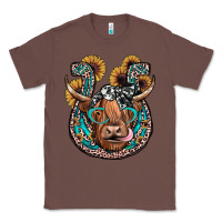 Chestnut highland cow horseshoe Classic Tee - JahusDesignShop