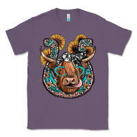 Lavender highland cow horseshoe Classic Tee - JahusDesignShop