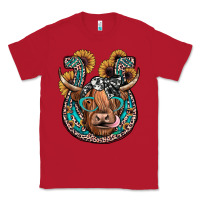 Red highland cow horseshoe Classic Tee - JahusDesignShop