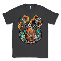 Smoke highland cow horseshoe Classic Tee - JahusDesignShop