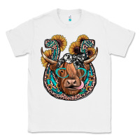 White highland cow horseshoe Classic Tee - JahusDesignShop