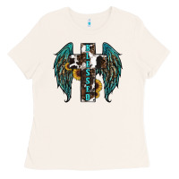 Western Wings Cross Blessed Ladies Tee | Teevron
