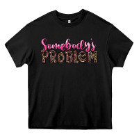 Black Western Somebody's Problem Heavy Core Tee - LillyAllenDesigns