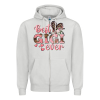 Dove Grey Best gigi ever Mother's Day Zipper Hoodie - CowGirlArtShop