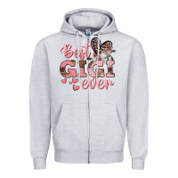 Heather Grey Best gigi ever Mother's Day Zipper Hoodie - CowGirlArtShop