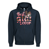 Navy Best gigi ever Mother's Day Zipper Hoodie - CowGirlArtShop