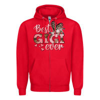 Red Best gigi ever Mother's Day Zipper Hoodie - CowGirlArtShop