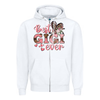 White Best gigi ever Mother's Day Zipper Hoodie - CowGirlArtShop