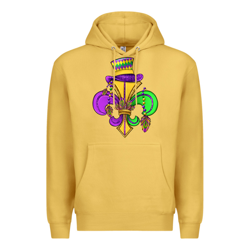 Fleur De Lis Premium Hoodie by OliviaCreatesArt | Teevron