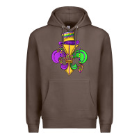 Coffee fleur de lis Premium Hoodie - OliviaCreatesArt