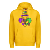 Lemon fleur de lis Premium Hoodie - OliviaCreatesArt