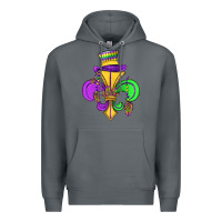 Rock fleur de lis Premium Hoodie - OliviaCreatesArt