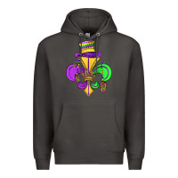 Smoke fleur de lis Premium Hoodie - OliviaCreatesArt