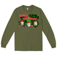 Army Green Merry Christmas - Gnome - Gnome Long Sleeve Tee - Bettercallsaul