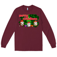 Burgundy Merry Christmas - Gnome - Gnome Long Sleeve Tee - Bettercallsaul