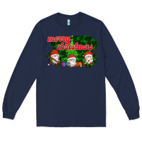 Navy Merry Christmas - Gnome - Gnome Long Sleeve Tee - Bettercallsaul