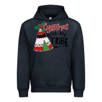 Navy Christmas with my tribe boho Urban Hoodie - CowhideDigitalArt