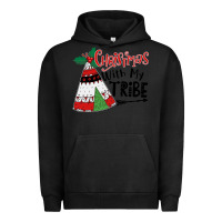 Pigment Black Christmas with my tribe boho Urban Hoodie - CowhideDigitalArt
