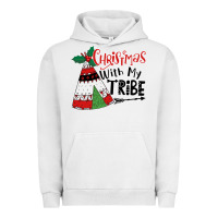 Pigment Lunar Rock Christmas with my tribe boho Urban Hoodie - CowhideDigitalArt