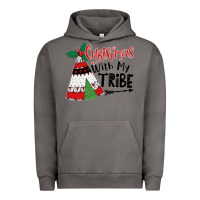 Pigment Tornado Christmas with my tribe boho Urban Hoodie - CowhideDigitalArt