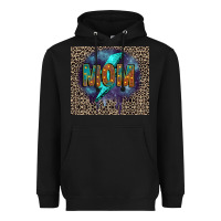 Black Leopard mom Heavyweight Hoodie - FaDigitalArtStudio