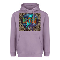Lavender Leopard mom Heavyweight Hoodie - FaDigitalArtStudio