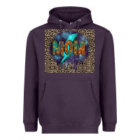 Plum Leopard mom Heavyweight Hoodie - FaDigitalArtStudio