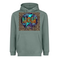 Sage Leopard mom Heavyweight Hoodie - FaDigitalArtStudio