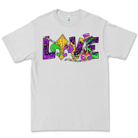 Dove Grey mardi gras love Premium Tee - JahusDesignShop