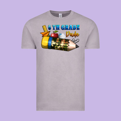6 Th Grade Dude Vintage Tee Designed By Bundleandbundleshop
