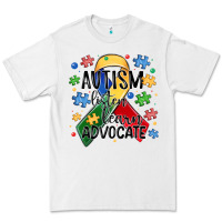 White autism listen learn advocate Premium Tee - MaliasSmallBusiness