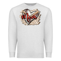 Oatmeal Heather baseball mom Premium Sweatshirt - FaDigitalArtStudio