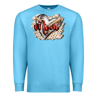 Ocean Blue baseball mom Premium Sweatshirt - FaDigitalArtStudio