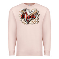 Pale Pink baseball mom Premium Sweatshirt - FaDigitalArtStudio