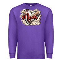 Purple baseball mom Premium Sweatshirt - FaDigitalArtStudio