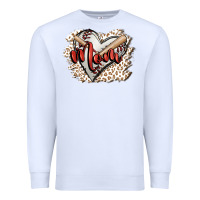 White baseball mom Premium Sweatshirt - FaDigitalArtStudio