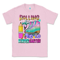 Bubblegum Pink rolling into kindergarten Classic Tee - BundleAndBundleShop