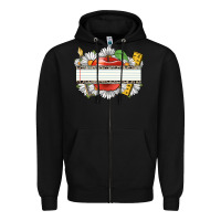 Black floral teacher custom name Zipper Hoodie - CowGirlArtShop