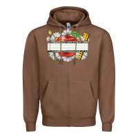 Chestnut floral teacher custom name Zipper Hoodie - CowGirlArtShop