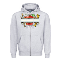 Heather Grey floral teacher custom name Zipper Hoodie - CowGirlArtShop