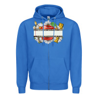 True Royal floral teacher custom name Zipper Hoodie - CowGirlArtShop