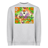 Heather Grey Spooky Season Heavyweight Sweatshirt - texasbilliewilder