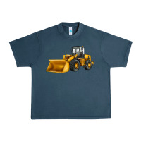 Midnight Navy bulldozer Urban Heavy Tee - JahusDesignShop