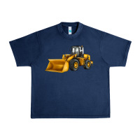 Navy bulldozer Urban Heavy Tee - JahusDesignShop