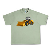 Oil Green bulldozer Urban Heavy Tee - JahusDesignShop