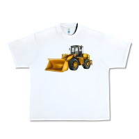 White bulldozer Urban Heavy Tee - JahusDesignShop