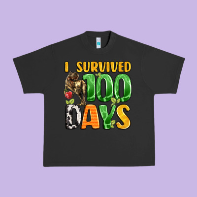 Dinosaur 100day Celebration Urban Heavy Tee Designed By Lillyallendesigns