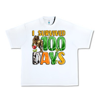 White dinosaur 100day celebration Urban Heavy Tee - LillyAllenDesigns