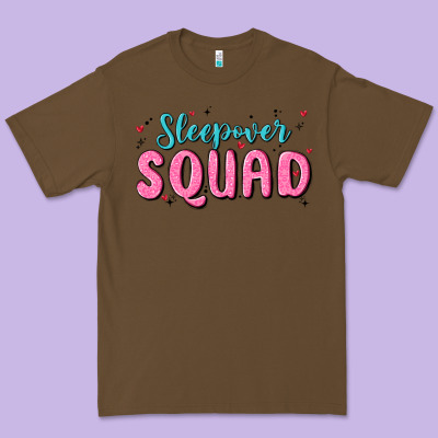 Sleepover Squad Premium Tee Designed By Maliassmallbusiness